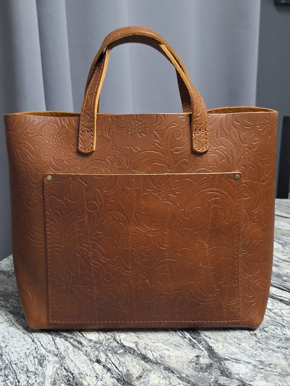 Portland Leather Goods Medium Crossbody Tote, Meadow, NWOT